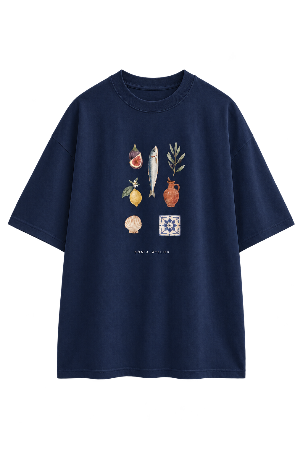 T-shirt 100 % cotton Limited Edition Mediterranean Navy