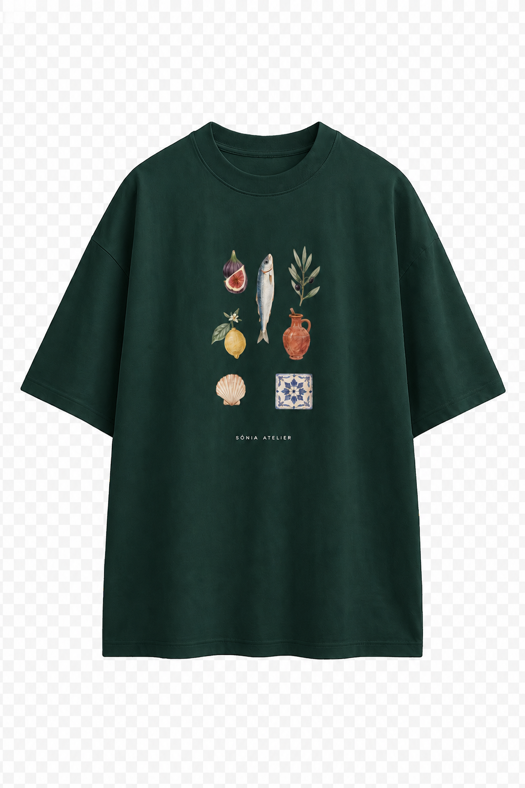 T-shirt 100 % cotton Limited Edition Mediterranean Green