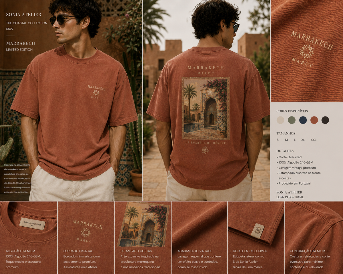 T-shirt 100 % cotton Limited Editon Marrakech