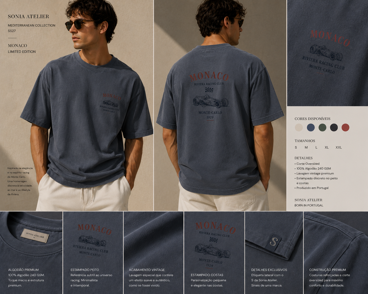 T-shirt 100 % cotton Limited Editon Monaco