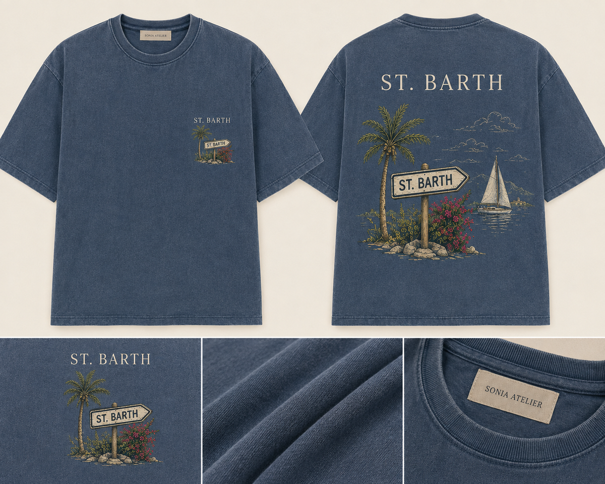 T-shirt 100 % cotton Limited Editon Saint Barth