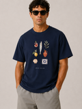 T-shirt 100 % cotton Limited Edition Mediterranean Navy