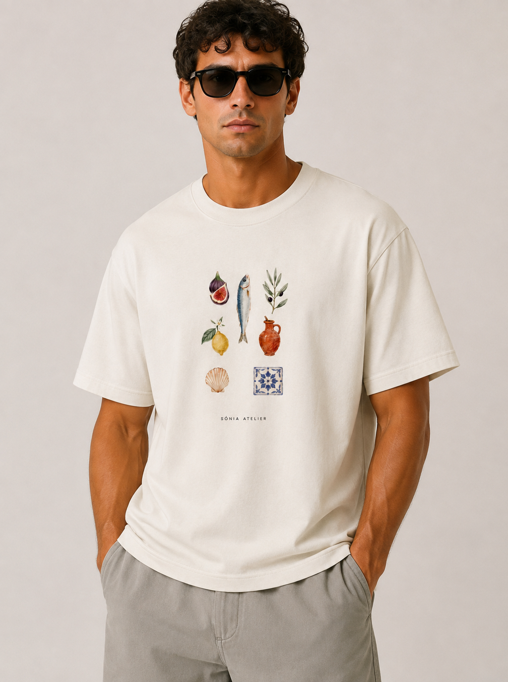 T-shirt 100 % cotton Limited Edition Mediterranean